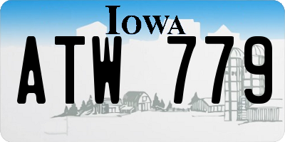 IA license plate ATW779