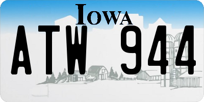 IA license plate ATW944