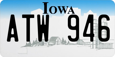 IA license plate ATW946