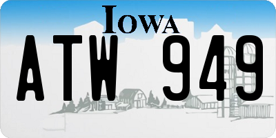 IA license plate ATW949