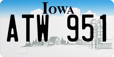 IA license plate ATW951
