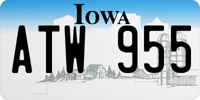 IA license plate ATW955