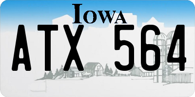 IA license plate ATX564