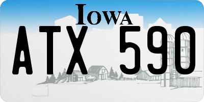 IA license plate ATX590