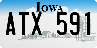 IA license plate ATX591