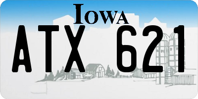 IA license plate ATX621