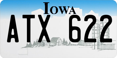 IA license plate ATX622