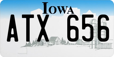 IA license plate ATX656