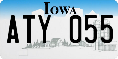 IA license plate ATY055