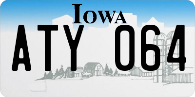 IA license plate ATY064