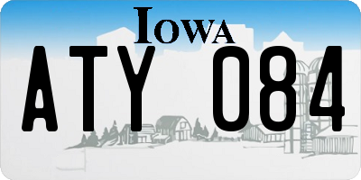 IA license plate ATY084
