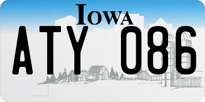 IA license plate ATY086