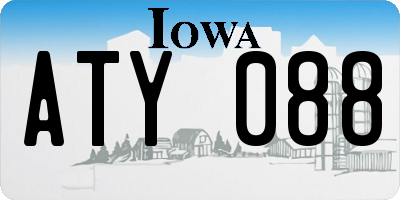 IA license plate ATY088
