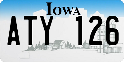 IA license plate ATY126
