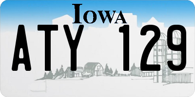 IA license plate ATY129