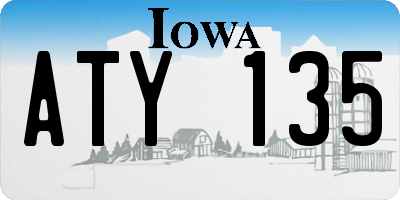 IA license plate ATY135
