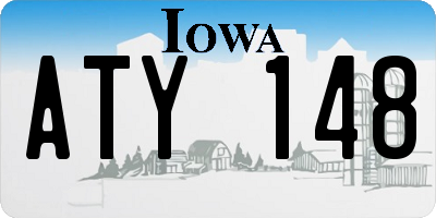 IA license plate ATY148