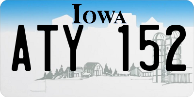 IA license plate ATY152