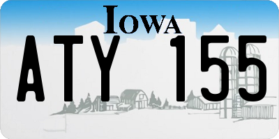 IA license plate ATY155