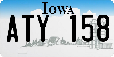 IA license plate ATY158