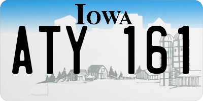 IA license plate ATY161