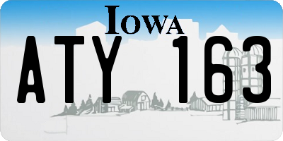 IA license plate ATY163