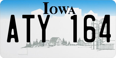 IA license plate ATY164