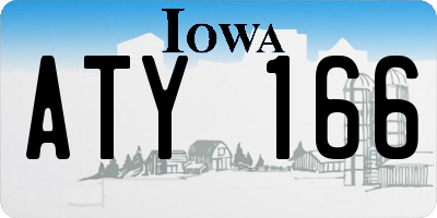 IA license plate ATY166