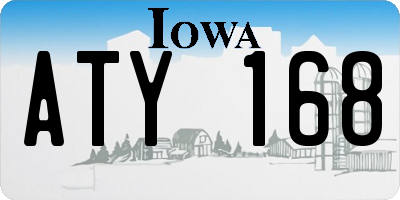 IA license plate ATY168