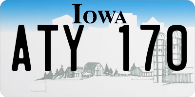 IA license plate ATY170