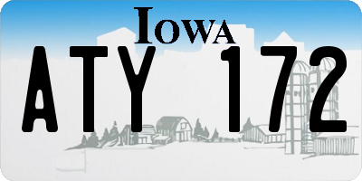 IA license plate ATY172