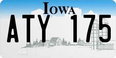 IA license plate ATY175