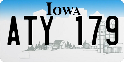 IA license plate ATY179