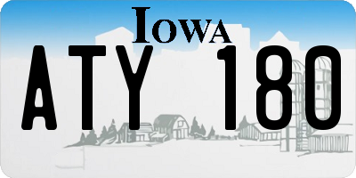 IA license plate ATY180