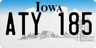 IA license plate ATY185