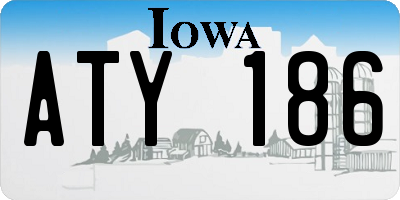 IA license plate ATY186