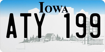 IA license plate ATY199