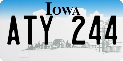 IA license plate ATY244