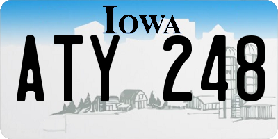 IA license plate ATY248