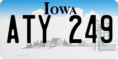 IA license plate ATY249