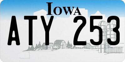 IA license plate ATY253