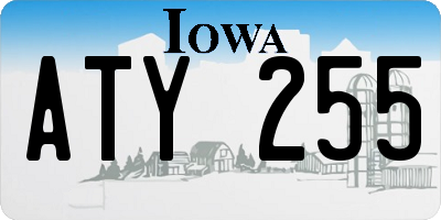 IA license plate ATY255