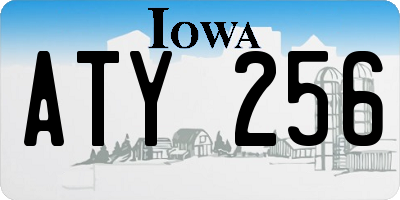 IA license plate ATY256