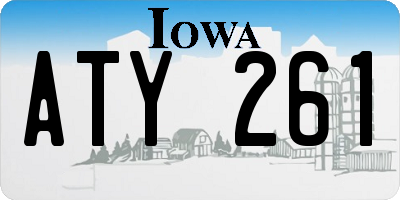 IA license plate ATY261