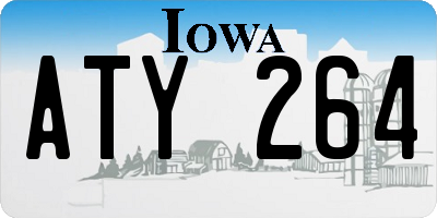 IA license plate ATY264