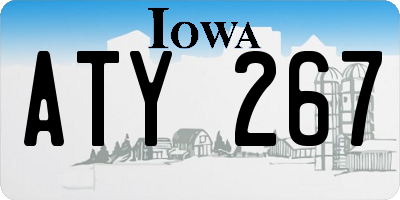 IA license plate ATY267