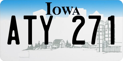 IA license plate ATY271