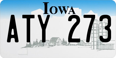 IA license plate ATY273