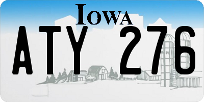 IA license plate ATY276