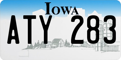 IA license plate ATY283